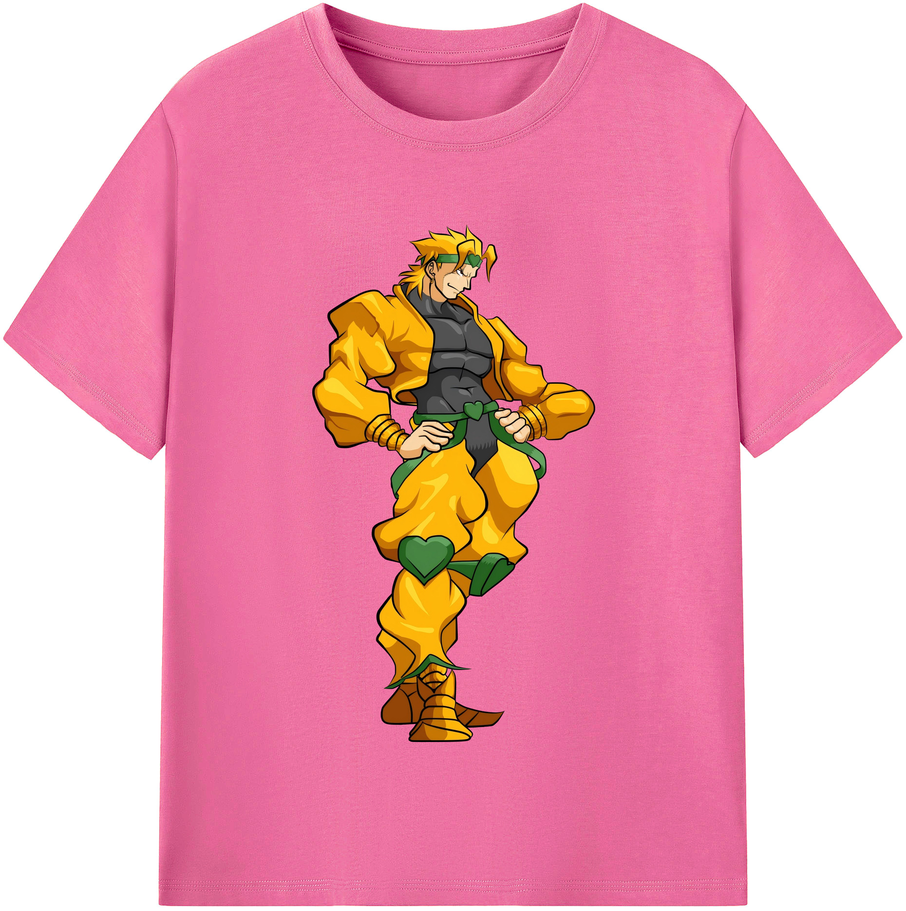 （画像用） ジョジョの奇妙な冒険 ディオ?ブランドー JoJo's Bizarre Adventure Dio Brando レディースカジュアルプリントTシャツ（綿100％）
